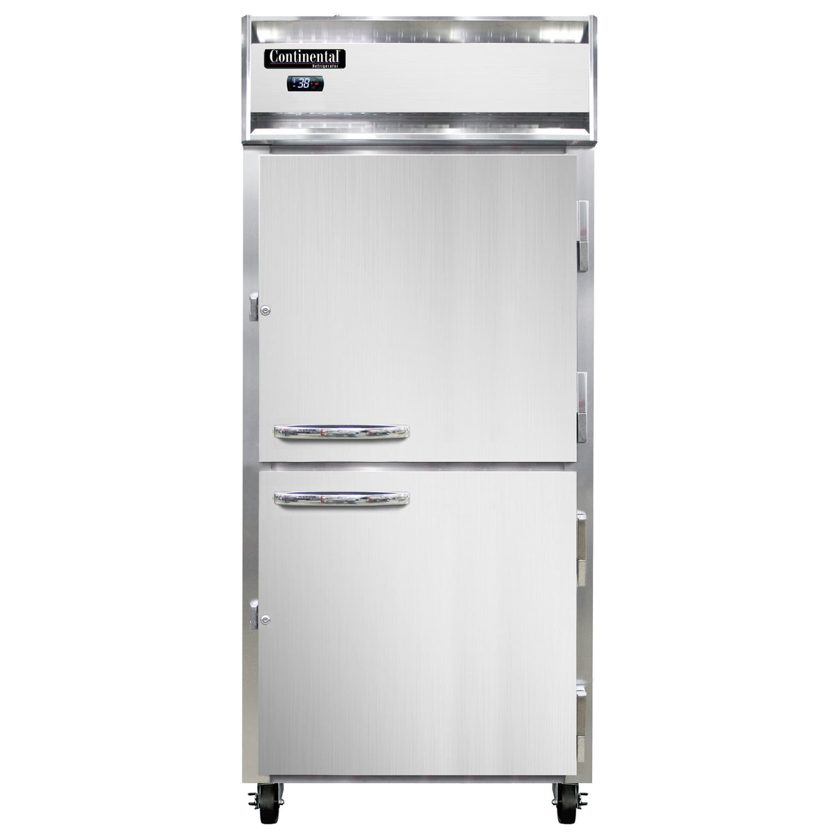 Continental Refrigerator 1RXNPTHD 36.25-Inch Pass-Thru Refrigerator — 4 Doors, Stainless Steel Front