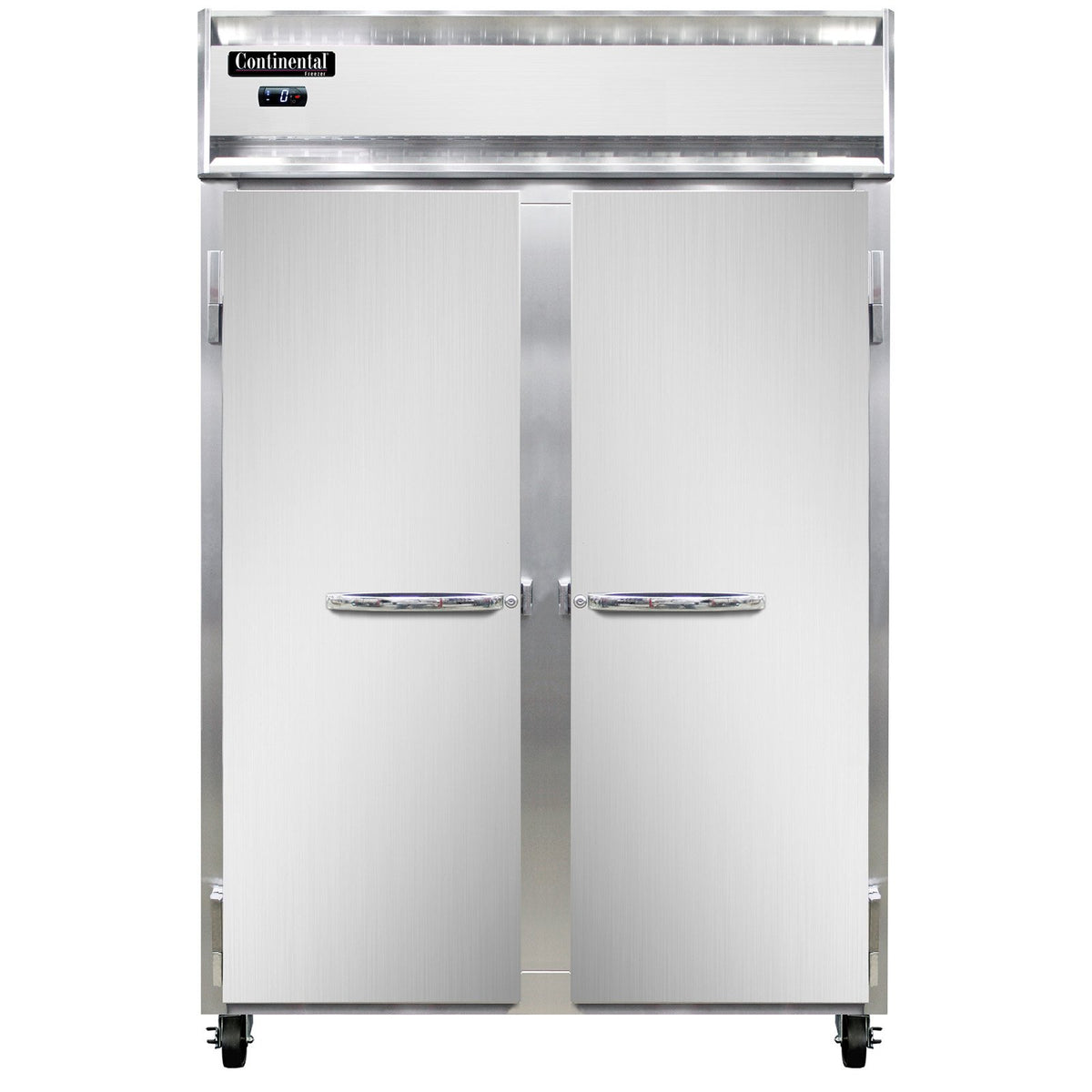 Continental Refrigerator 2FNSA 52-Inch Reach-In Freezer — 2 Doors, Stainless Steel Exterior