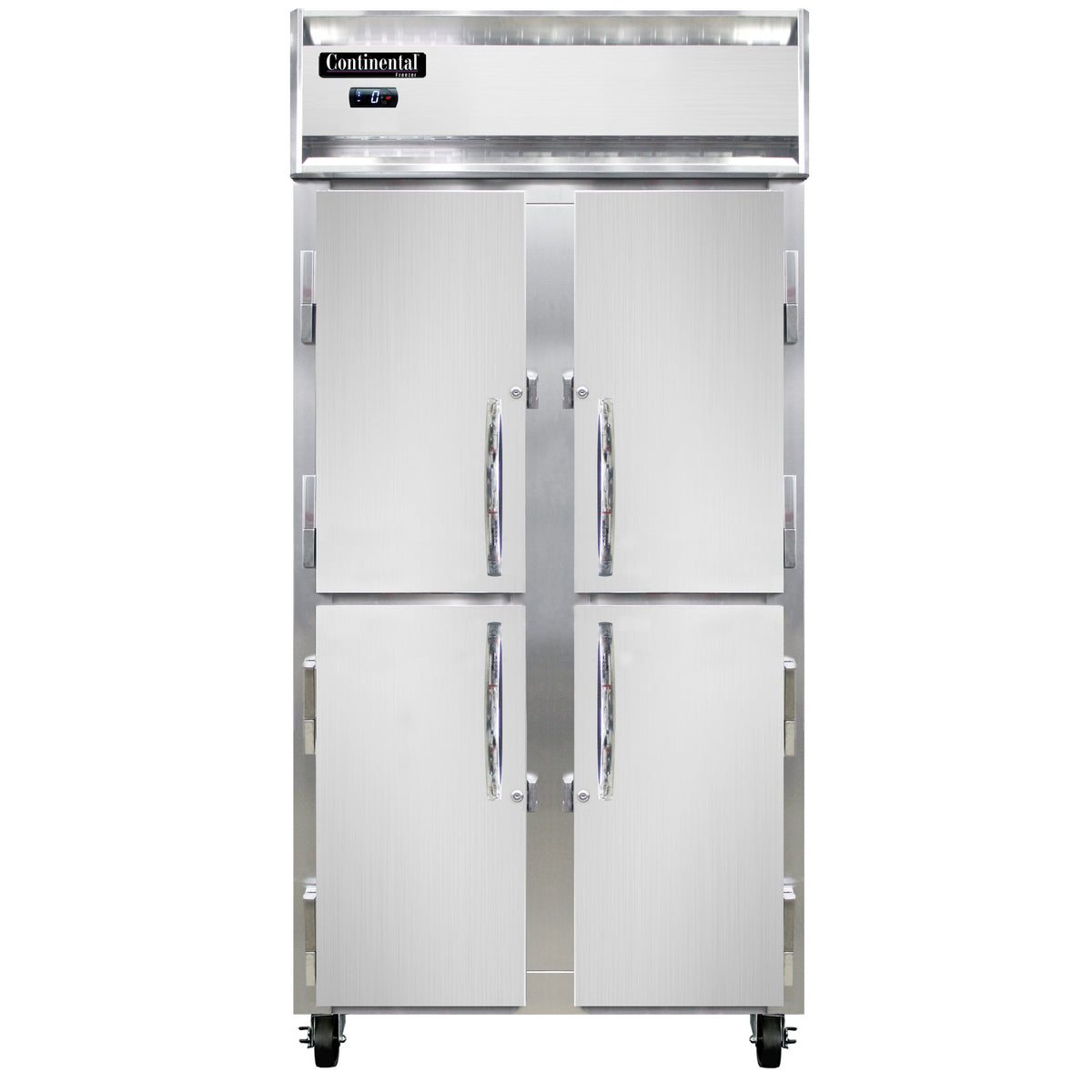 Continental Refrigerator 2FSENHD 36.25-Inch Reach-In Freezer — 4 Doors, Stainless Steel Front