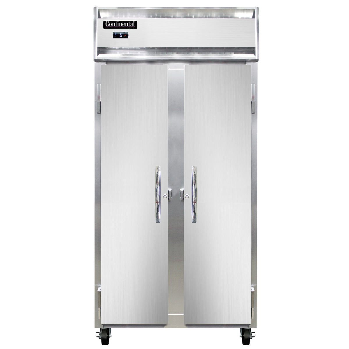 Continental Refrigerator 2FSENSA 36.25-Inch Reach-In Freezer — 2 Doors, Stainless Steel Exterior