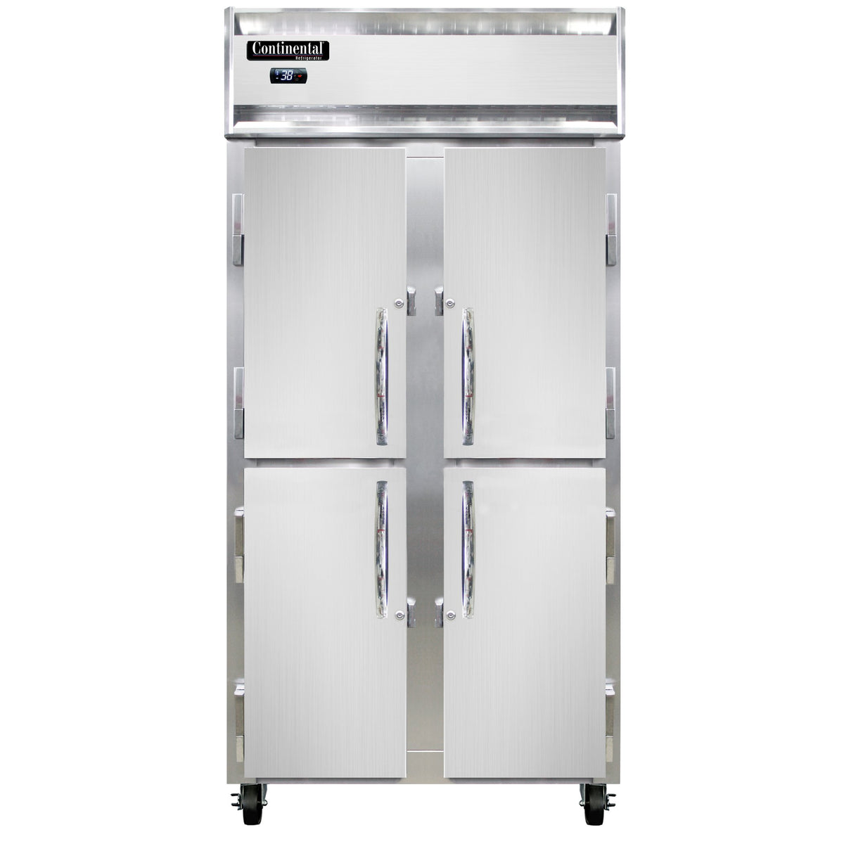Continental Refrigerator 2RSENHD 36.25-Inch Reach-In Refrigerator — 4 Doors, Stainless Steel Front