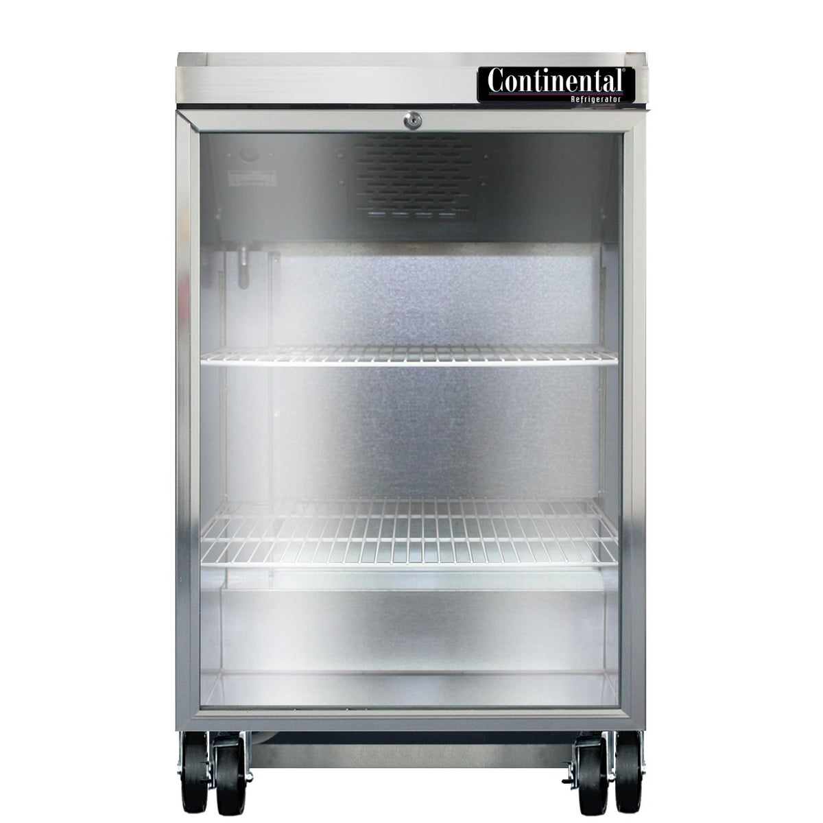 Continental Refrigerator BB24NGD 24.125-Inch Back Bar Glass Door Refrigerator — 1 Doors