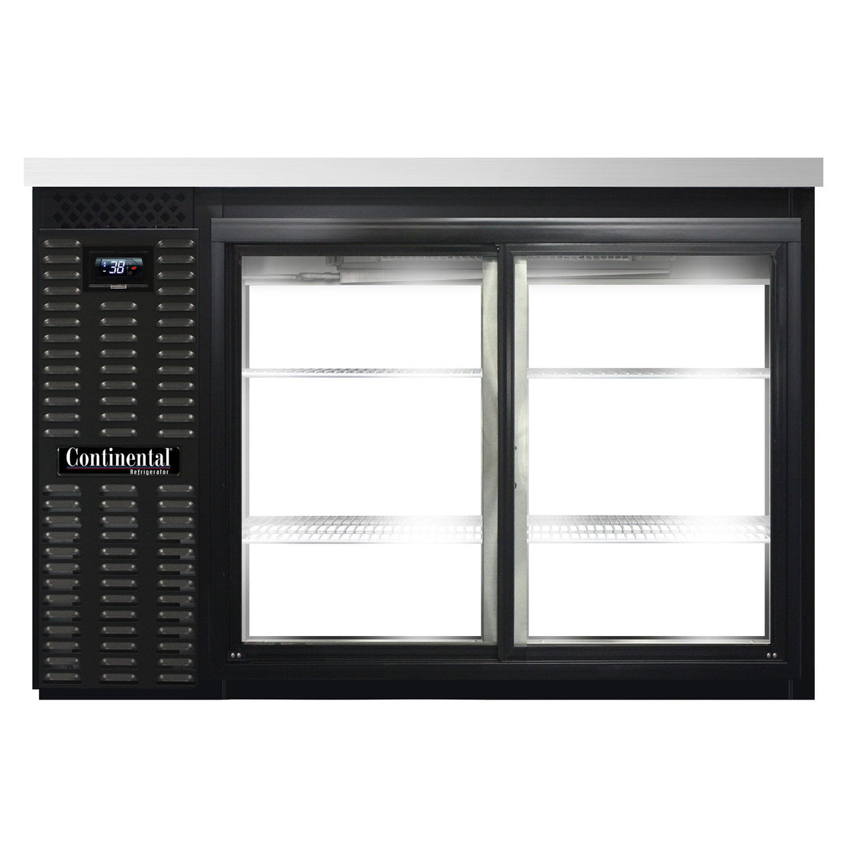 Continental Refrigerator BB50NSGDPT 50-Inch Back Bar Glass Door Refrigerator — 4 Doors