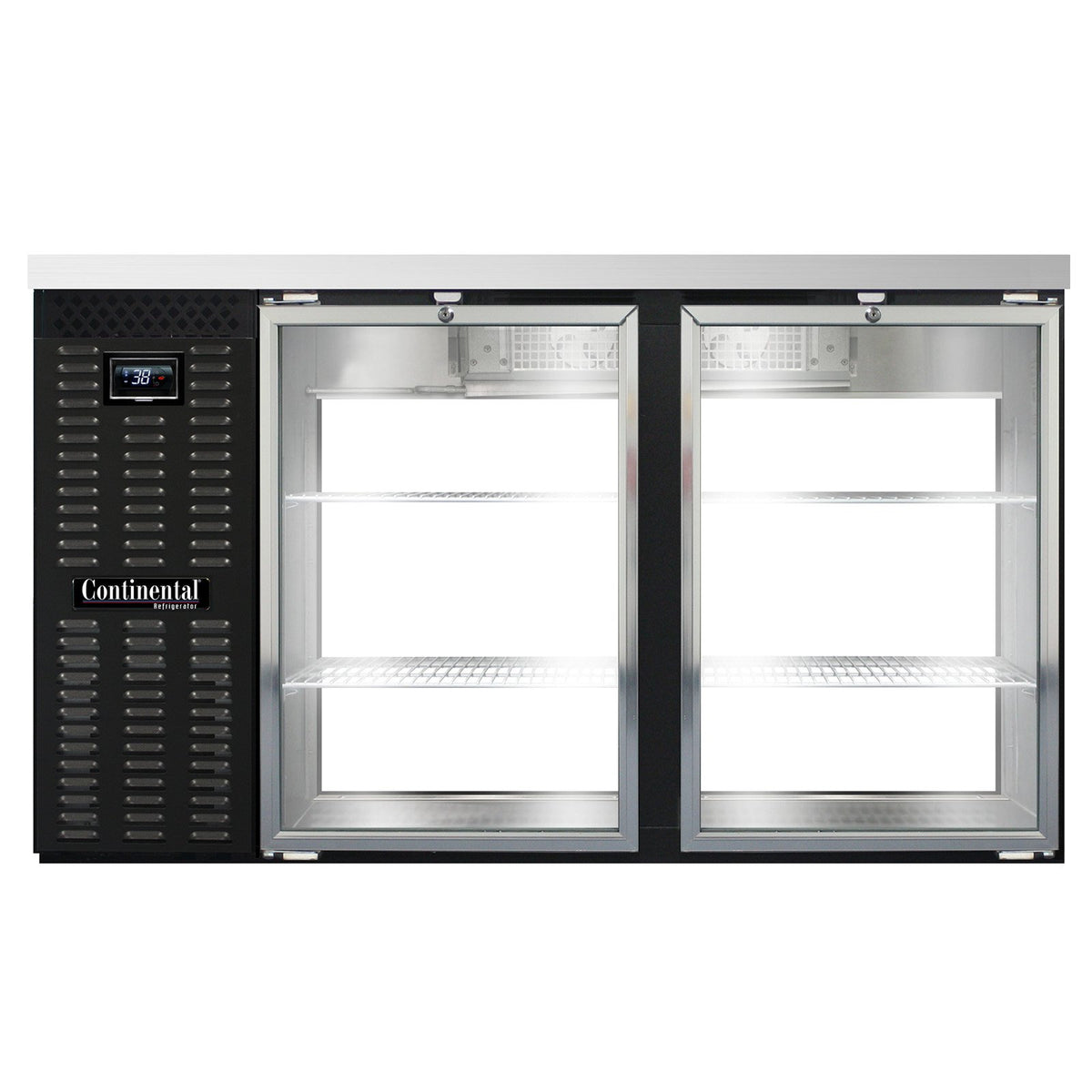 Continental Refrigerator BB59NGDPT 59-Inch Back Bar Glass Door Refrigerator — 4 Doors