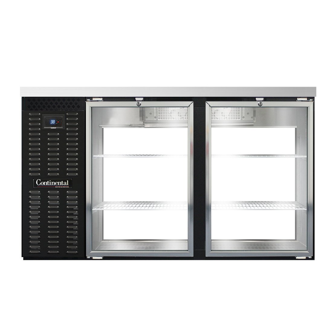 Continental Refrigerator BB59SNGDPT 59-Inch Back Bar Glass Door Refrigerator — 4 Doors