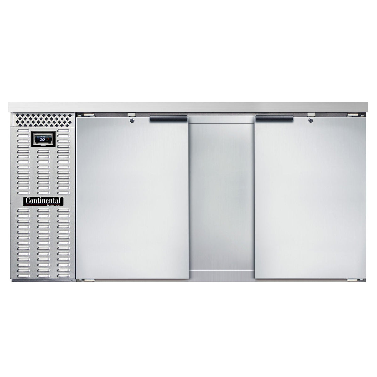Continental Refrigerator BB69NSS 69-Inch Back Bar Refrigerator — 2 Doors, Stainless Steel Exterior