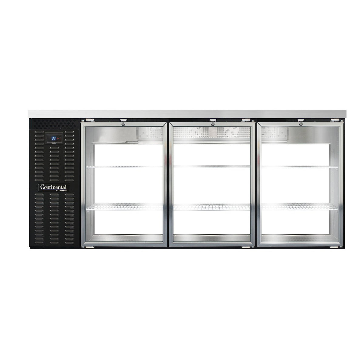 Continental Refrigerator BB79SNGDPT 79-Inch Back Bar Glass Door Refrigerator — 6 Doors