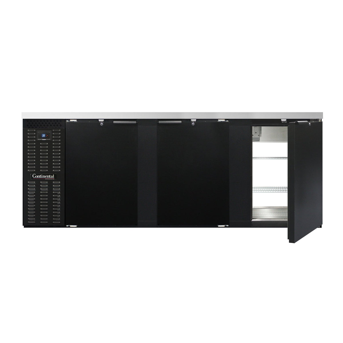 Continental Refrigerator BB90SNPT 90-Inch Back Bar Refrigerator — 6 Doors