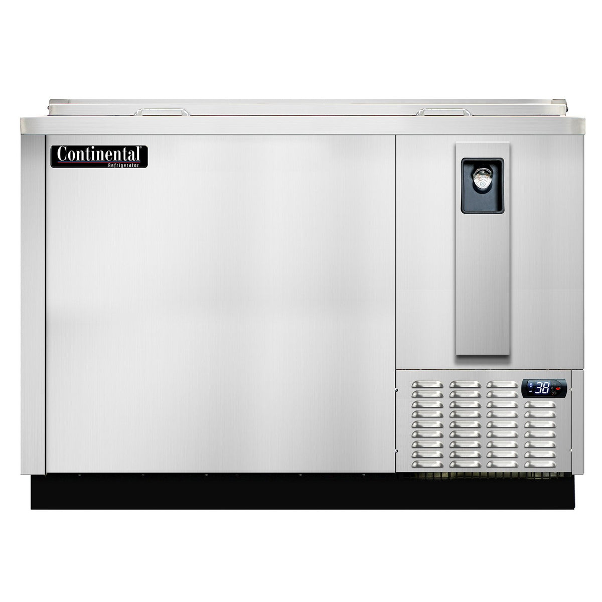 Continental Refrigerator BC50NSS 50-Inch Horizontal Bottle Cooler — Stainless Steel Exterior