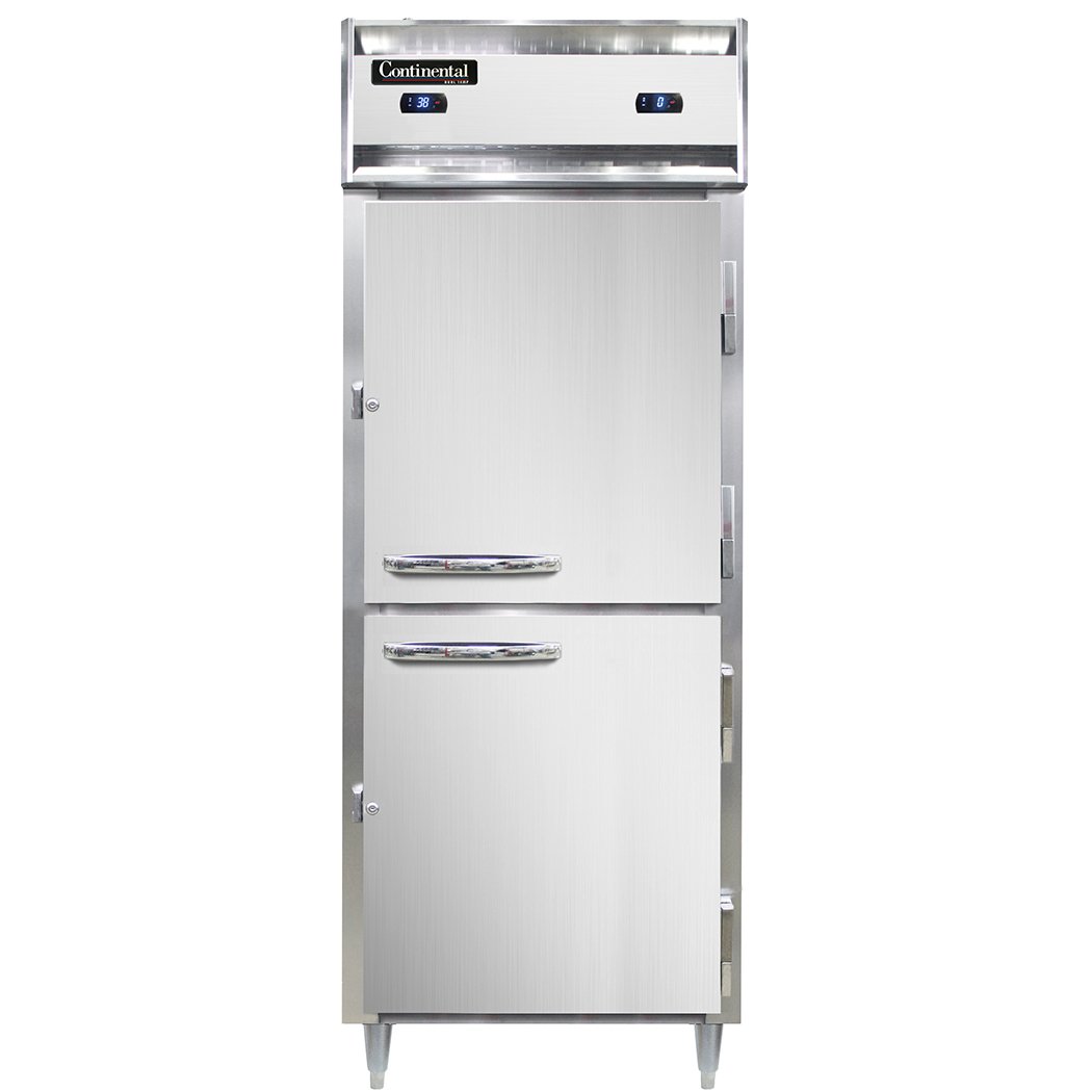 Continental Refrigerator D1RFENSSHD 28.5-Inch Refrigerator / Freezer — 2 Doors, Stainless Steel Exterior