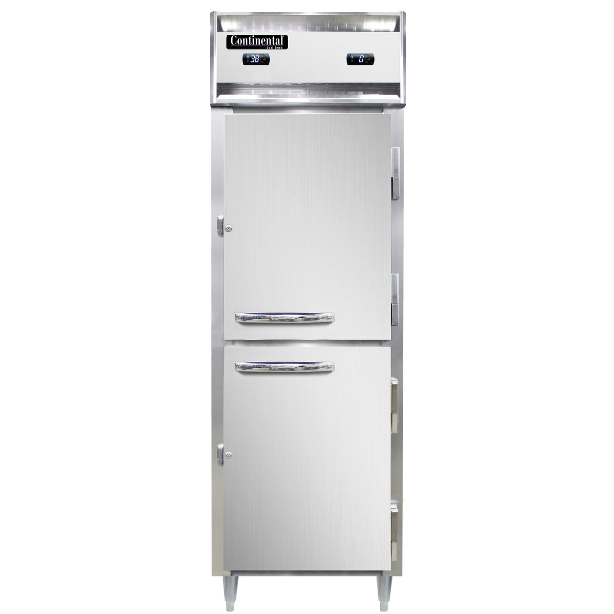 Continental Refrigerator D1RFNHD 26-Inch Refrigerator / Freezer — 2 Doors, Stainless Steel Front