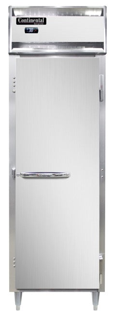 Continental Refrigerator D1RNSAPT-SD-GD 26-Inch Pass-Thru Glass Door Refrigerator — 2 Doors, Stainless Steel Exterior