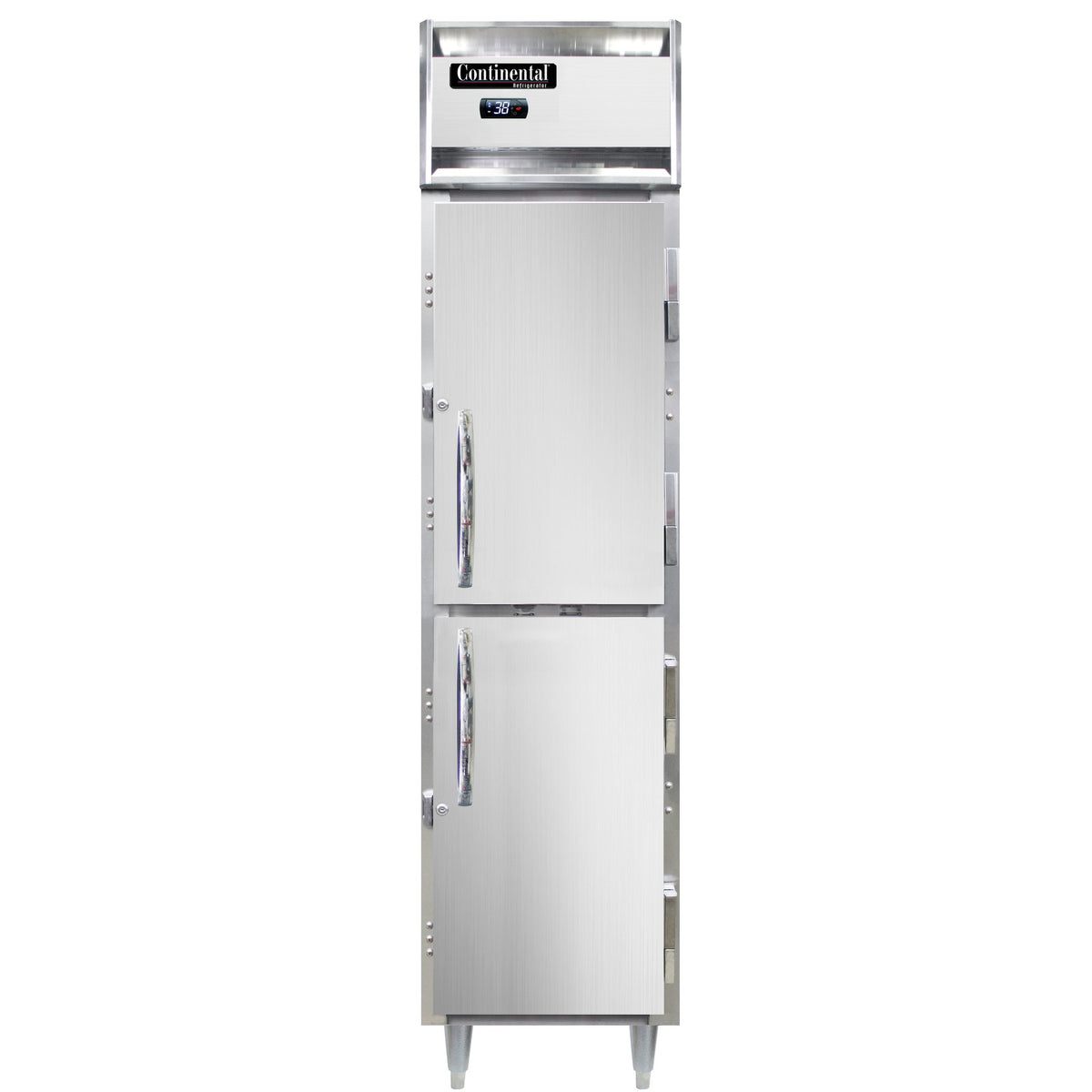 Continental Refrigerator D1RSENHD 17.75-Inch Reach-In Refrigerator — 2 Doors, Stainless Steel Front