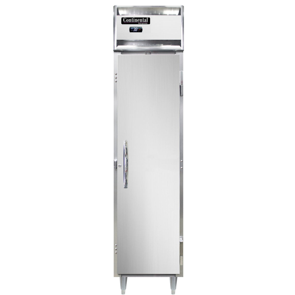 Continental Refrigerator D1RSENSS 17.75-Inch Reach-In Refrigerator — 1 Doors, Stainless Steel Exterior