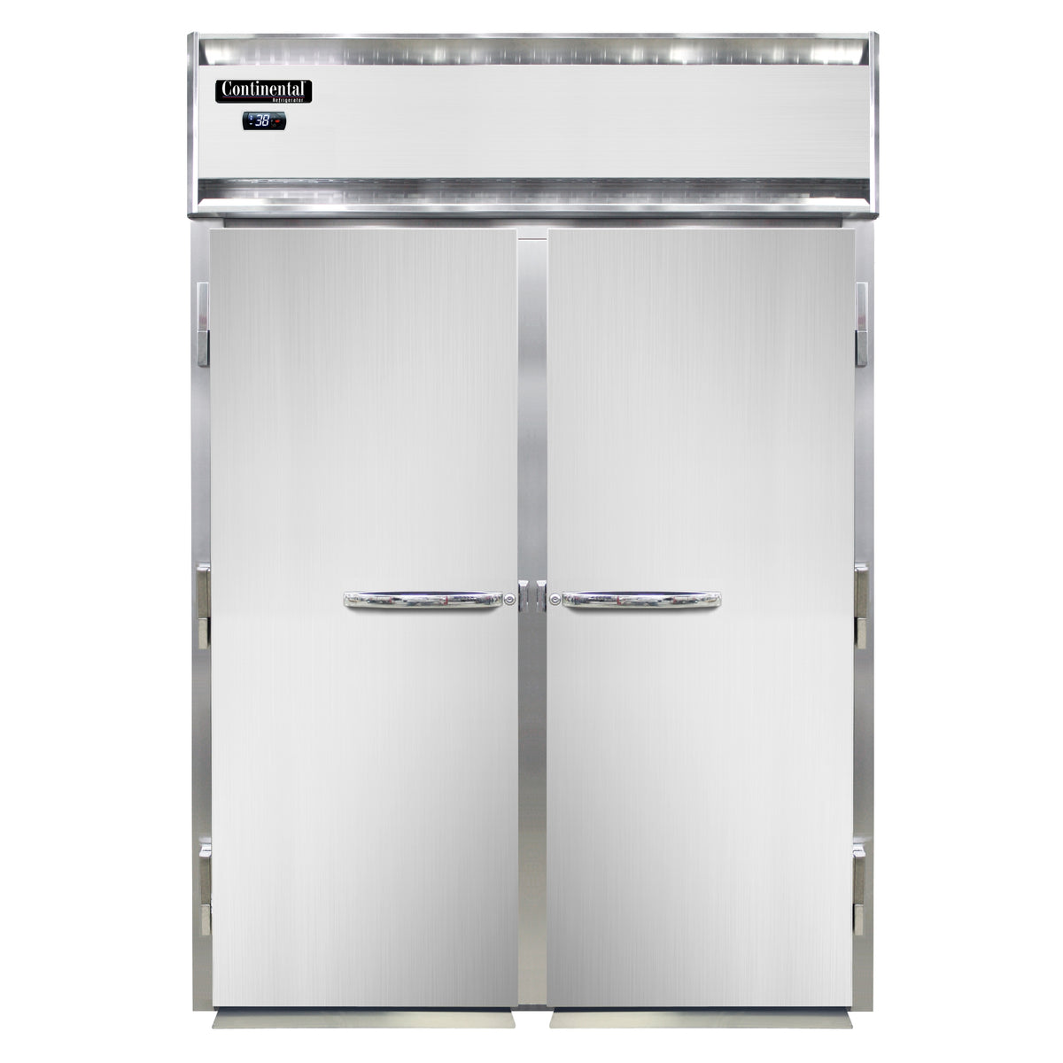 Continental Refrigerator D2RIN-E 68.5-Inch Roll-In Refrigerator — 2 Doors, Stainless Steel Front