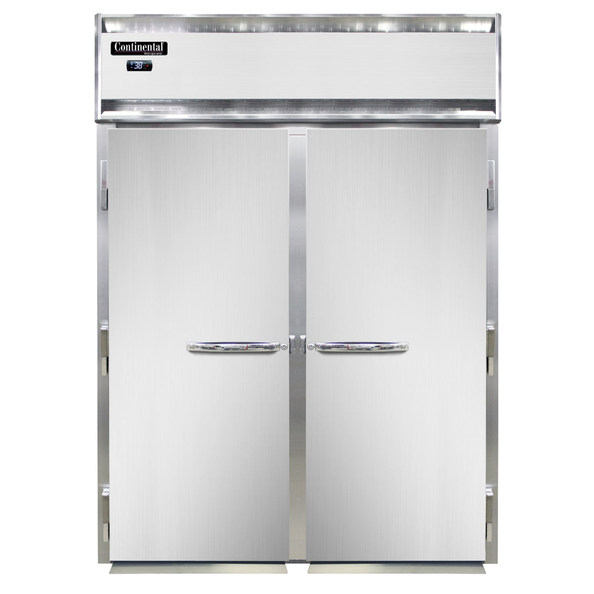 Continental Refrigerator D2RIN 68.5-Inch Roll-In Refrigerator — 2 Doors, Stainless Steel Front