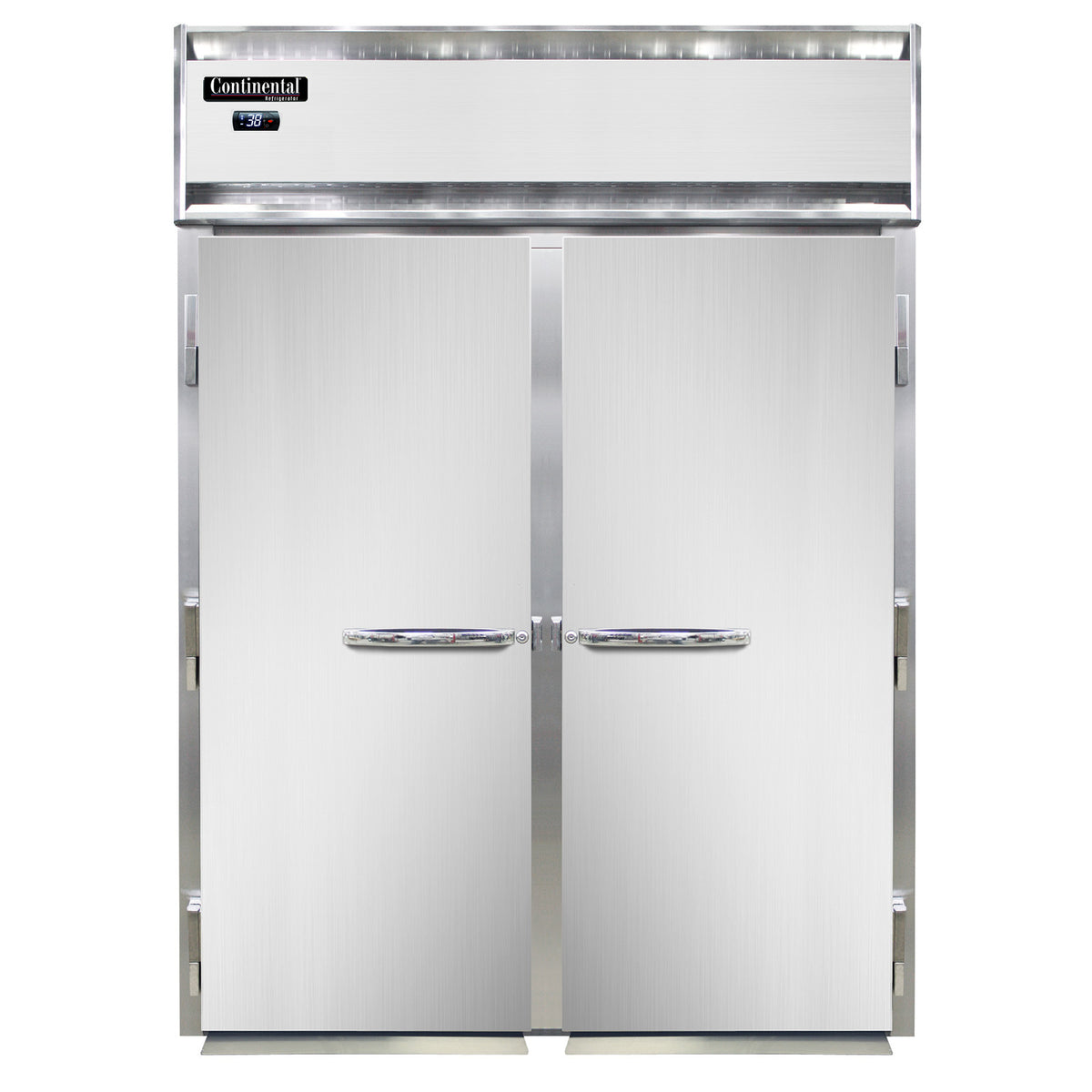 Continental Refrigerator D2RINSS 68.5-Inch Roll-In Refrigerator — 2 Doors, Stainless Steel Exterior