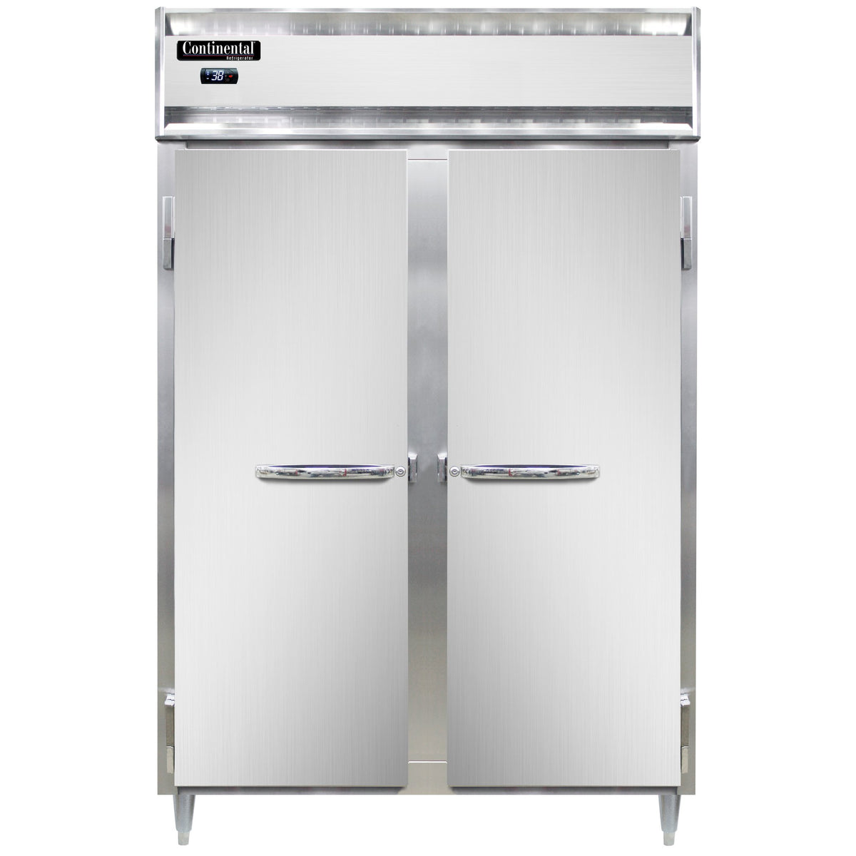 Continental Refrigerator D2RN 52-Inch Reach-In Refrigerator — 2 Doors, Stainless Steel Front
