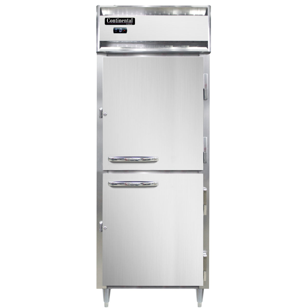 Continental Refrigerator D1FENPTHD 28.5-Inch Pass-Thru Freezer — 2 Doors, Stainless Steel Front