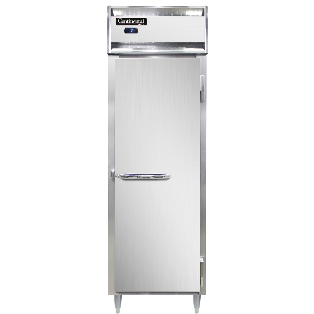 Continental Refrigerator D1FSN 26-Inch Reach-In Freezer — 1 Doors, Stainless Steel Front