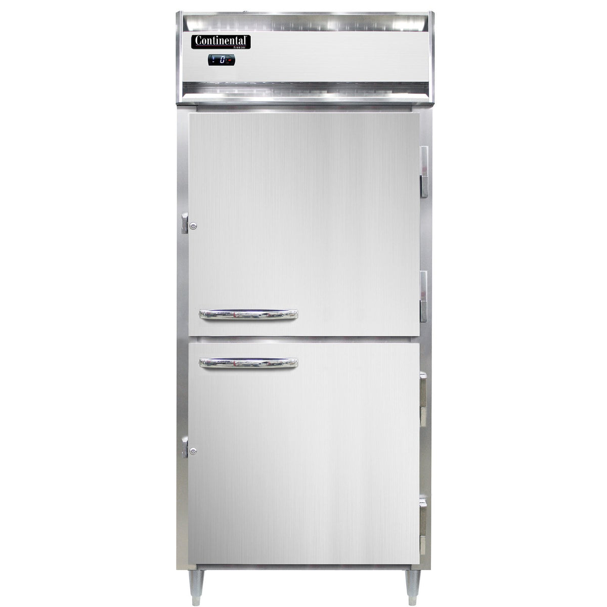 Continental Refrigerator D1FXNSSPTHD 36.25-Inch Pass-Thru Freezer — 2 Doors, Stainless Steel Exterior
