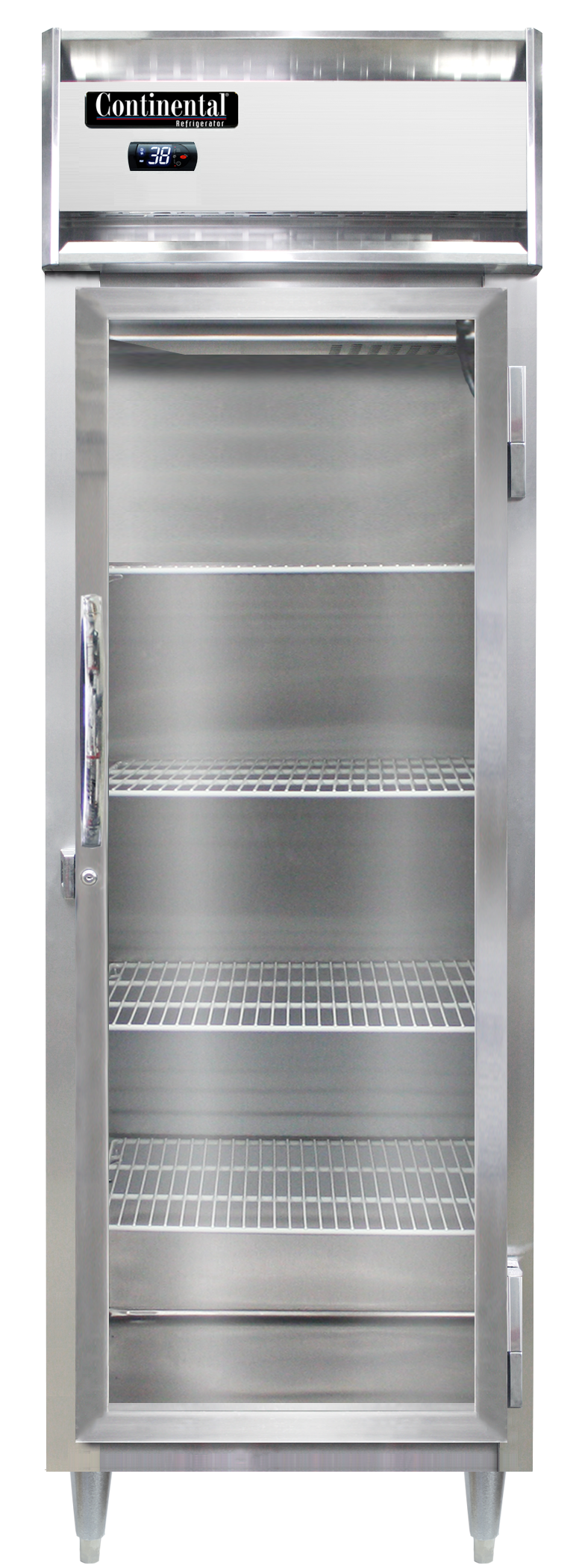 Continental Refrigerator DL1W-SS-PT-GD-SD 26-Inch Pass-Thru Heated Holding Cabinet — 2 Doors, Stainless Steel Exterior