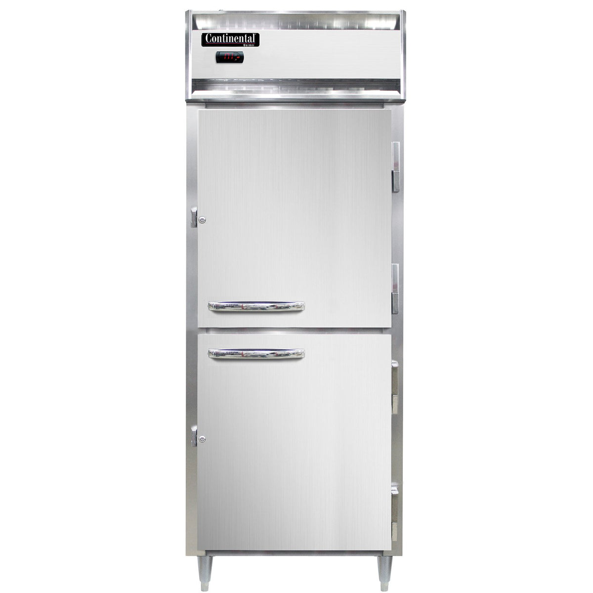Continental Refrigerator DL1WE-SA-PT-HD 28.5-Inch Pass-Thru Heated Holding Cabinet — 4 Doors, Stainless Steel Exterior