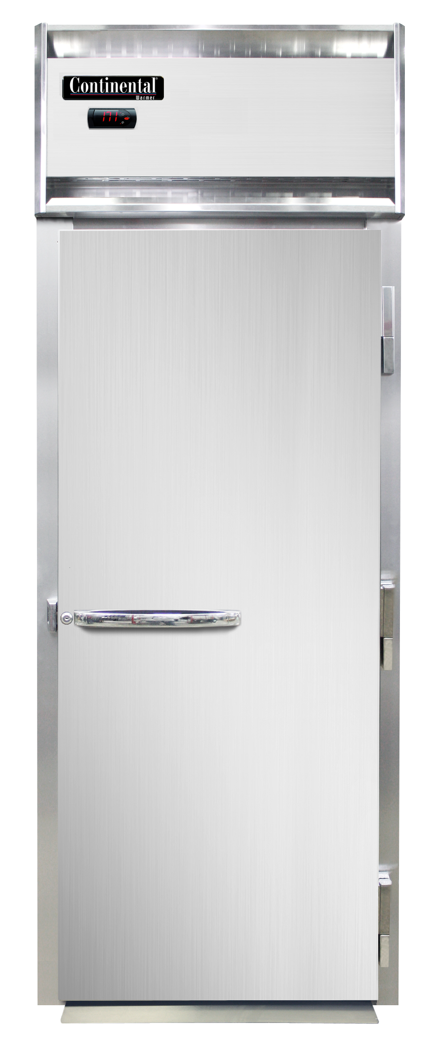 Continental Refrigerator DL1WI-RT-SD-GD 35.25-Inch Roll-Thru Heated Holding Cabinet — 2 Doors, Stainless Steel Front