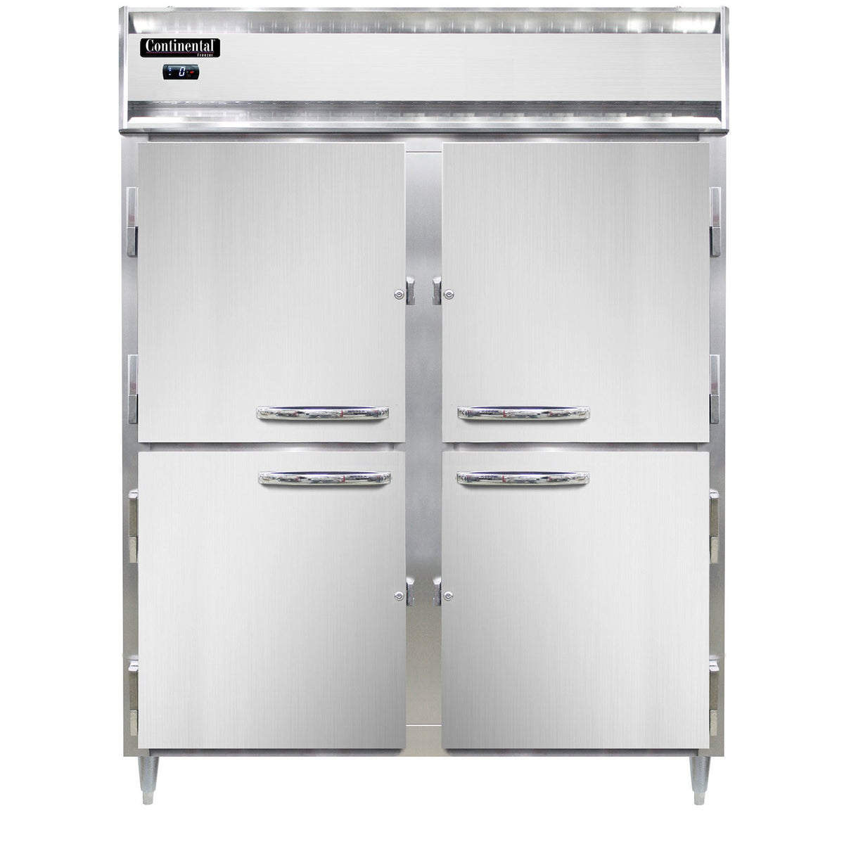 Continental Refrigerator D2FENSAPTHD 57-Inch Pass-Thru Freezer — 2 Doors, Stainless Steel Exterior