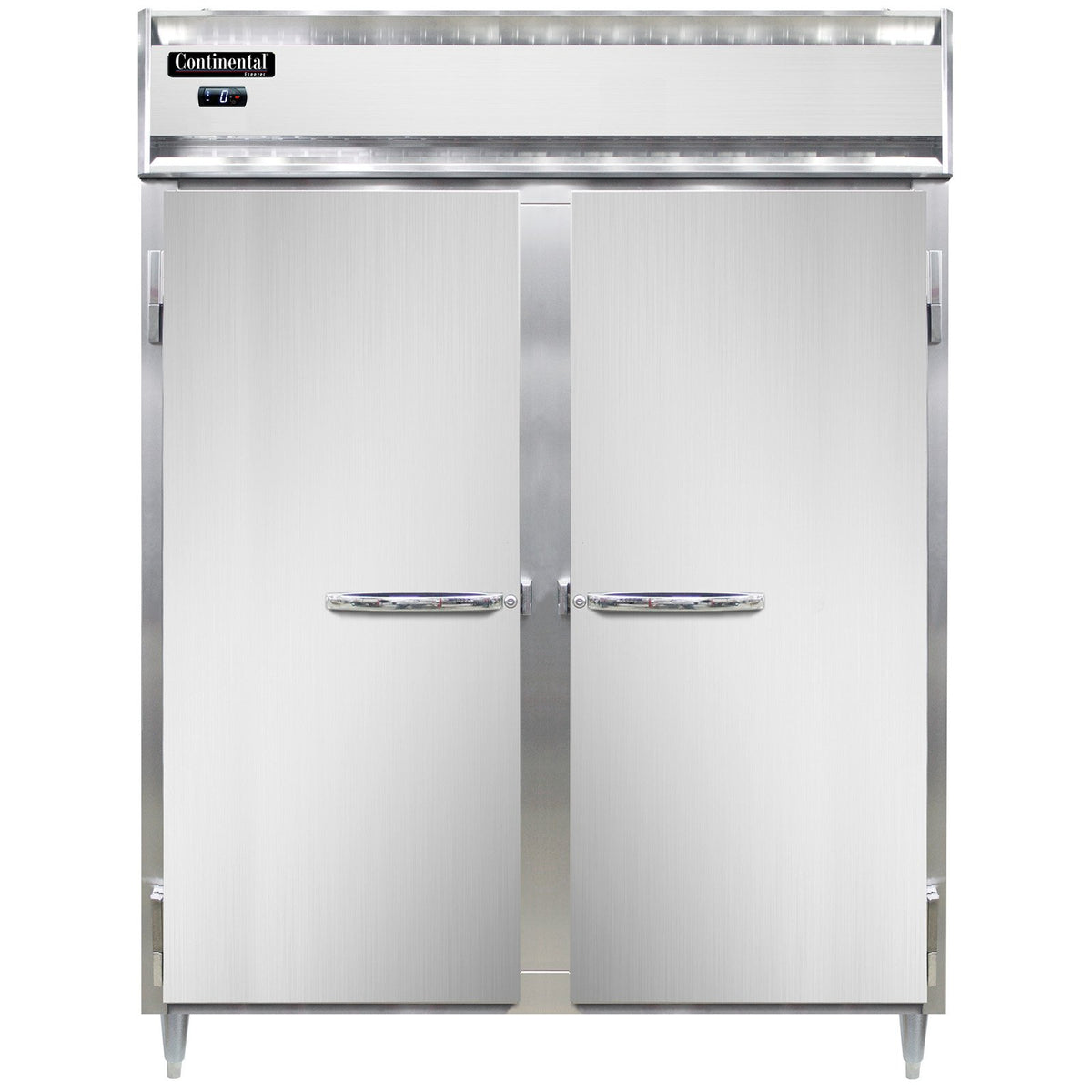 Continental Refrigerator D2FENSS 57-Inch Reach-In Freezer — 2 Doors, Stainless Steel Exterior