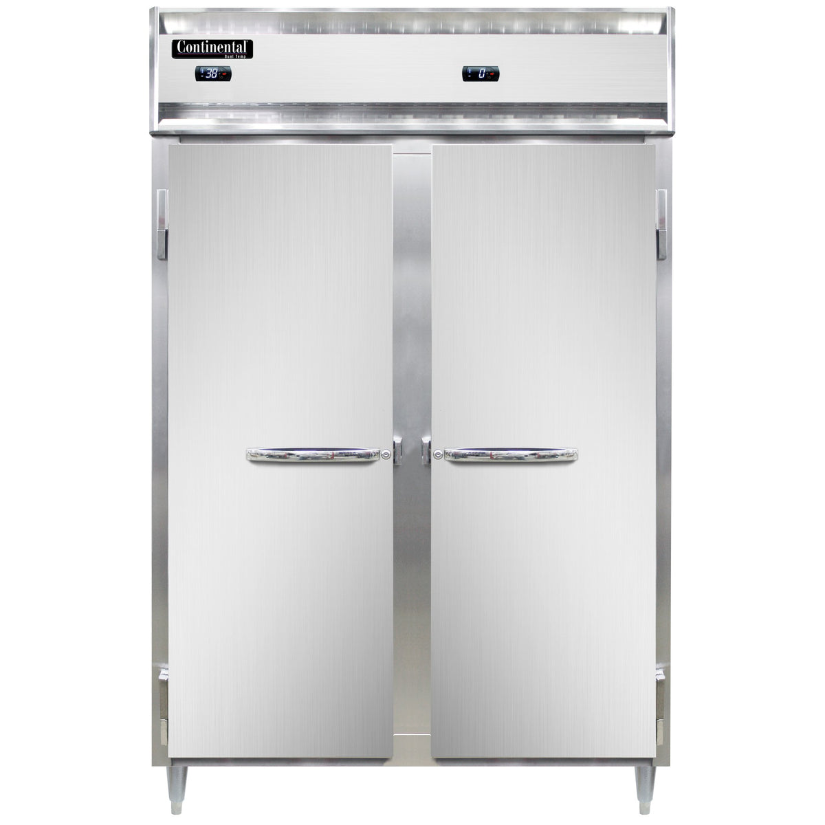 Continental Refrigerator D2RFN 52-Inch Refrigerator / Freezer — 2 Doors, Stainless Steel Front