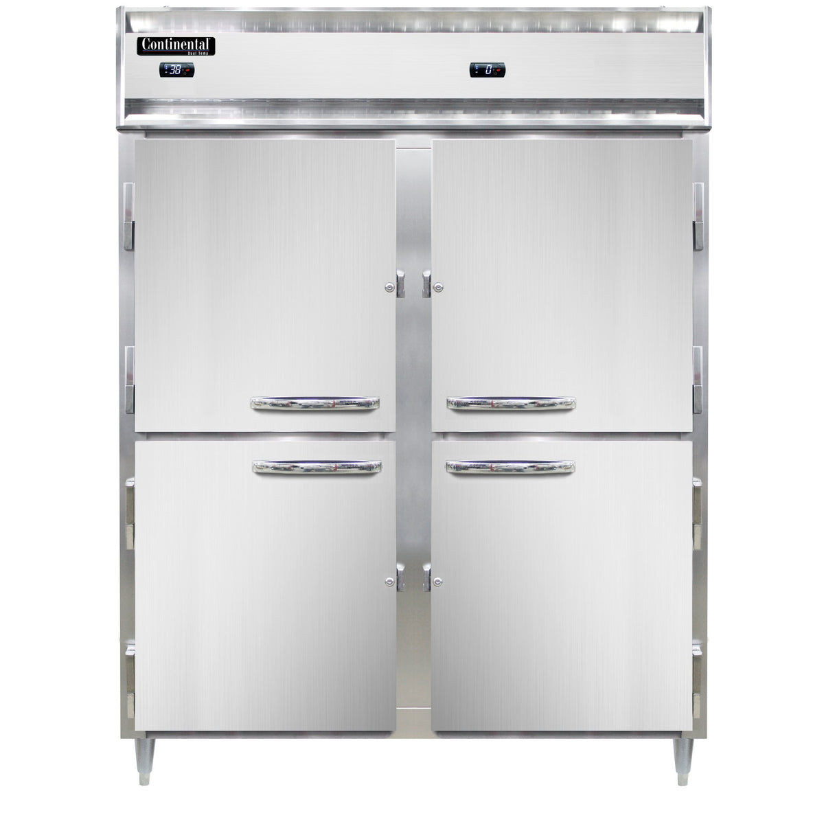 Continental Refrigerator D2RFENHD 57-Inch Refrigerator / Freezer — 4 Doors, Stainless Steel Front