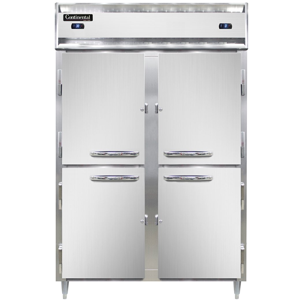 Continental Refrigerator D2RFSNHD 52-Inch Refrigerator / Freezer — 4 Doors, Stainless Steel Front