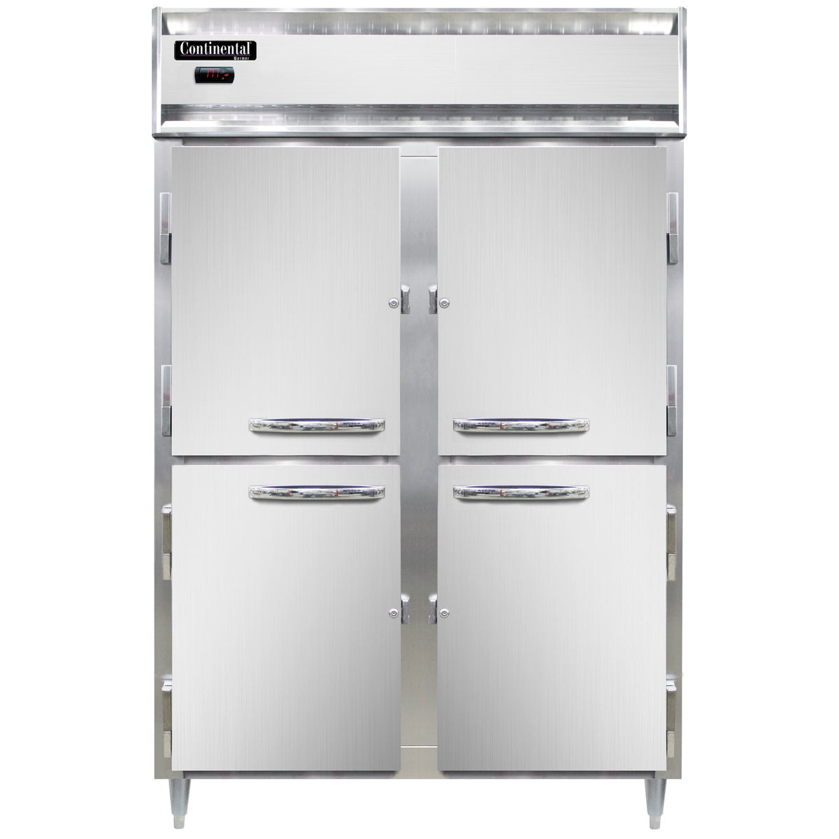 Continental Refrigerator DL2W-PT-HD 52-Inch Pass-Thru Heated Holding Cabinet — 8 Doors, Stainless Steel Front