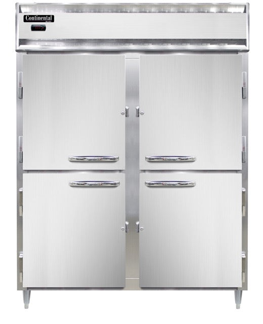 Continental Refrigerator DL2WE-SS-PT-HD-SD-GD 57-Inch Pass-Thru Heated Holding Cabinet — 8 Doors, Stainless Steel Exterior