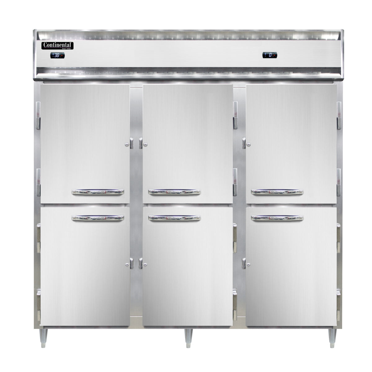 Continental Refrigerator D3RRFNHD 78-Inch Refrigerator / Freezer — 3 Doors, Stainless Steel Front
