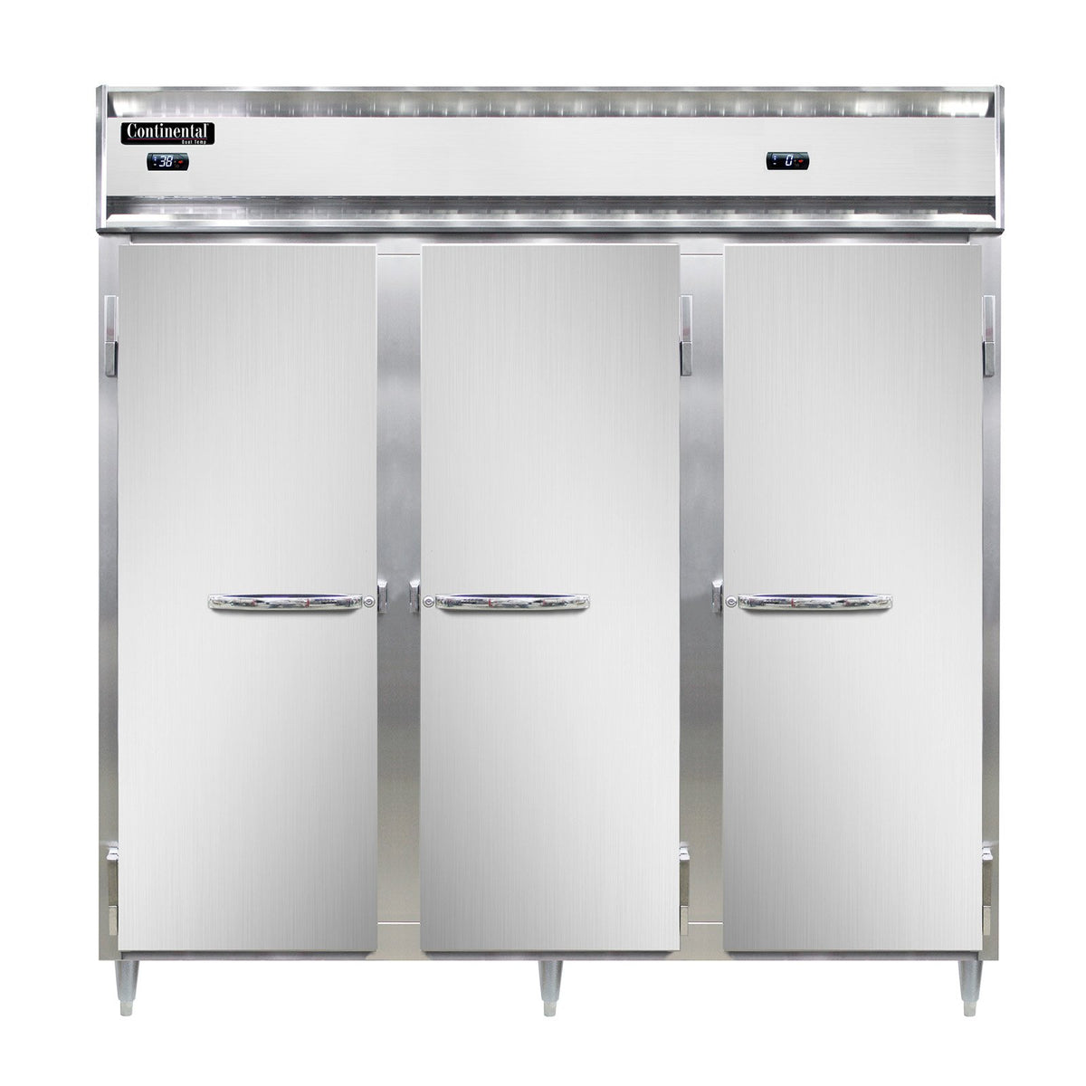 Continental Refrigerator D3RRFNSA 78-Inch Refrigerator / Freezer — 3 Doors, Stainless Steel Exterior