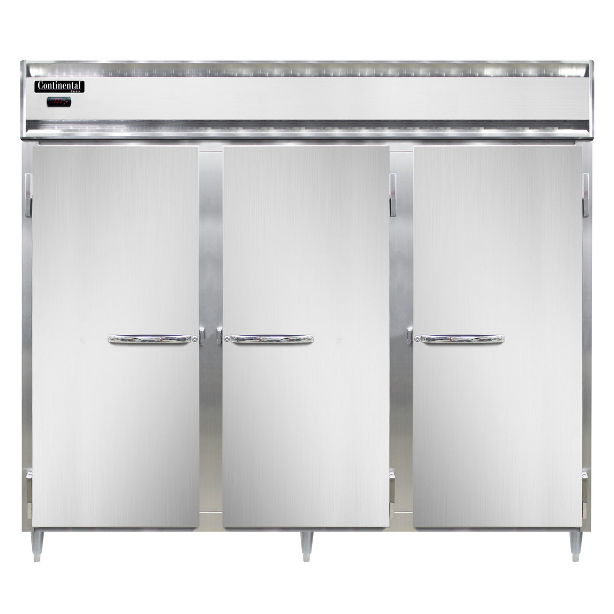 Continental Refrigerator DL3WE 85.5-Inch Heated Holding Cabinet — 3 Doors, Stainless Steel Front