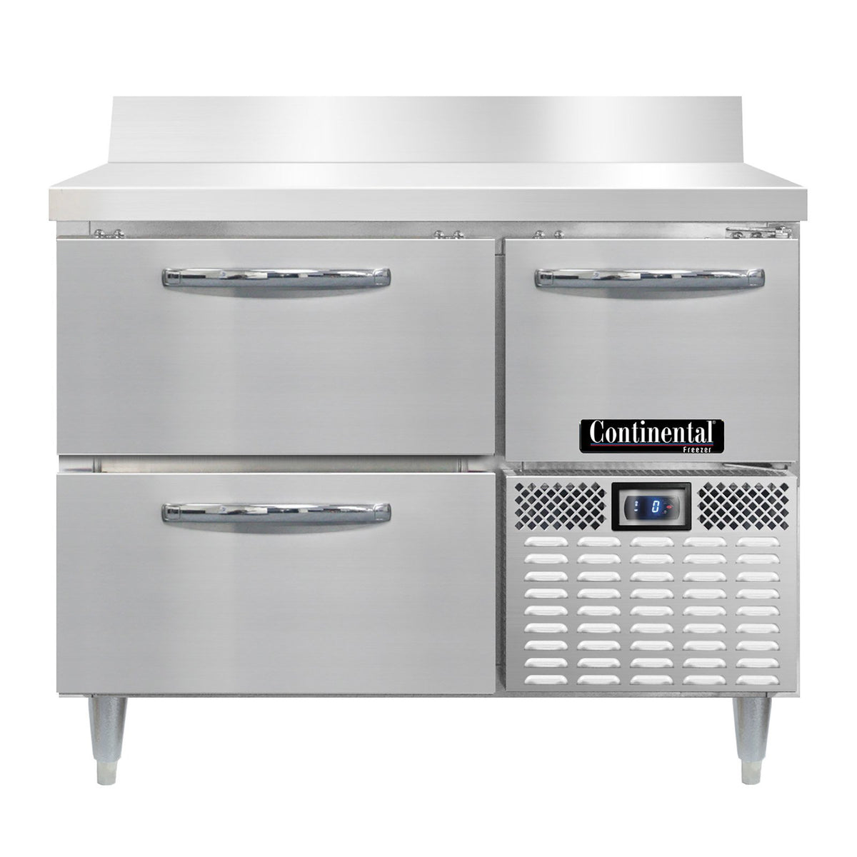 Continental Refrigerator DFA43NSSBS-D 43-Inch Worktop Freezer — 2 Drawers, Stainless Steel Front