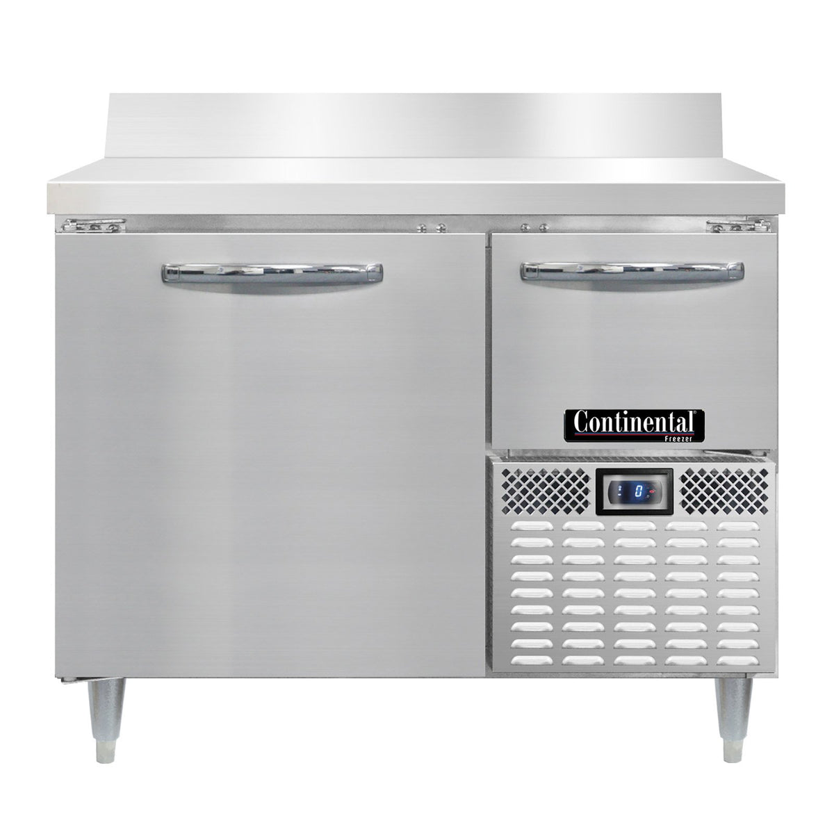 Continental Refrigerator DFA43NSSBS 43-Inch Worktop Freezer — 2 doors, Stainless Steel Front
