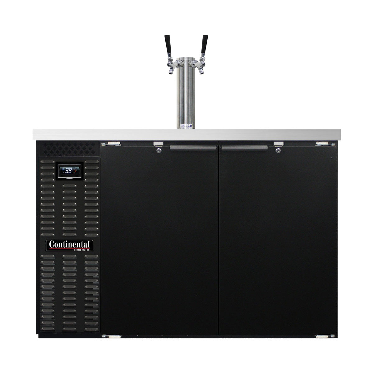Continental Refrigerator KC50N 50-Inch Keg Cooler & Beer Dispenser — 2 Doors
