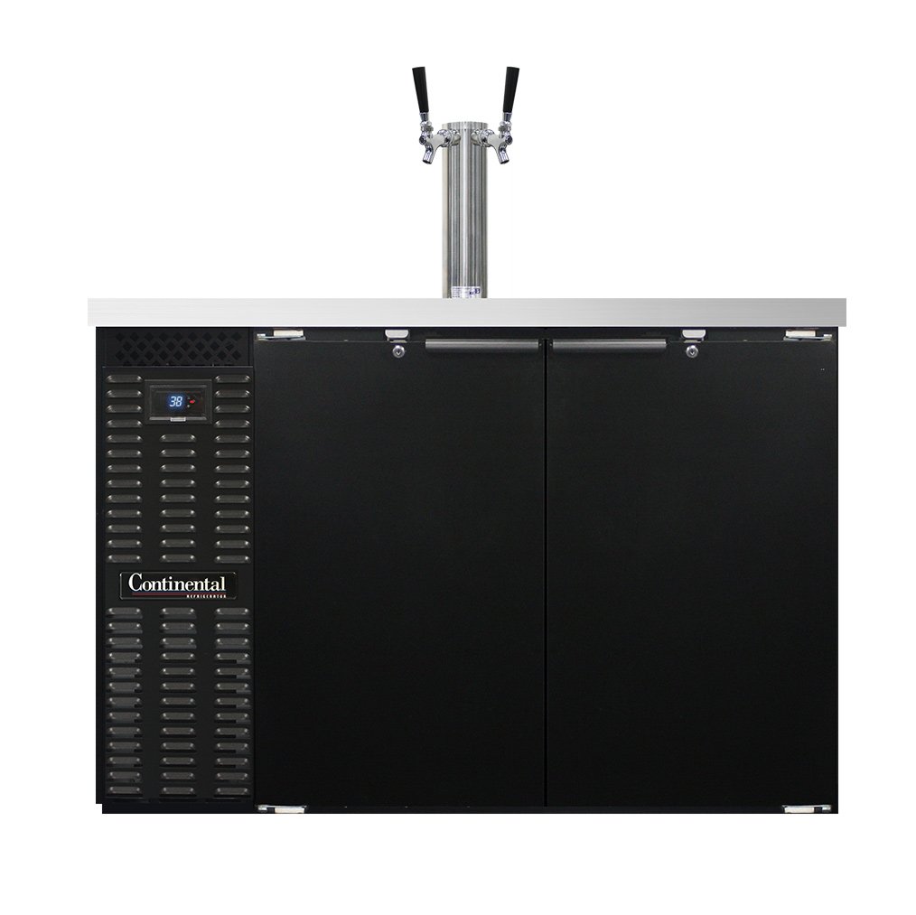 Continental Refrigerator KC50SN 50-Inch Keg Cooler & Beer Dispenser — 2 Doors