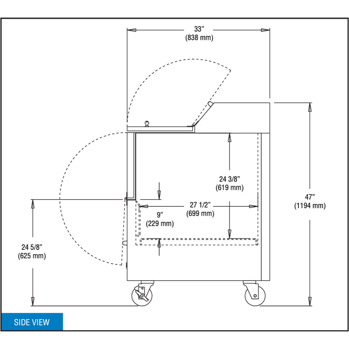 Continental Refrigerator MC5NS 58-Inch Milk Cooler