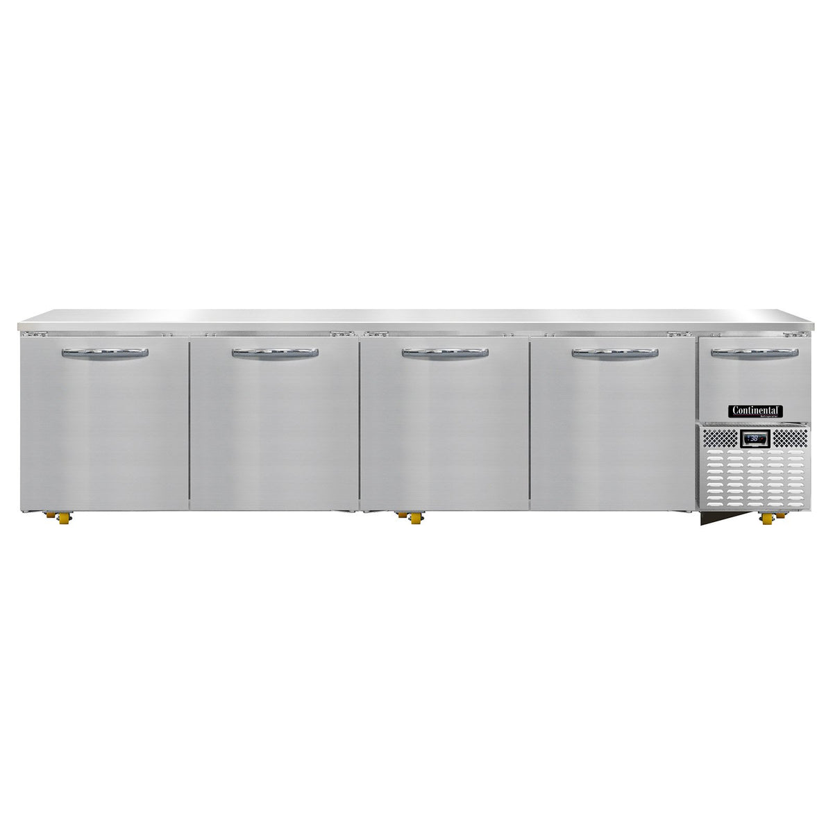 Continental Refrigerator RA118N-U 118.1875-Inch Undercounter Refrigerator — 5 Doors, Stainless Steel Exterior