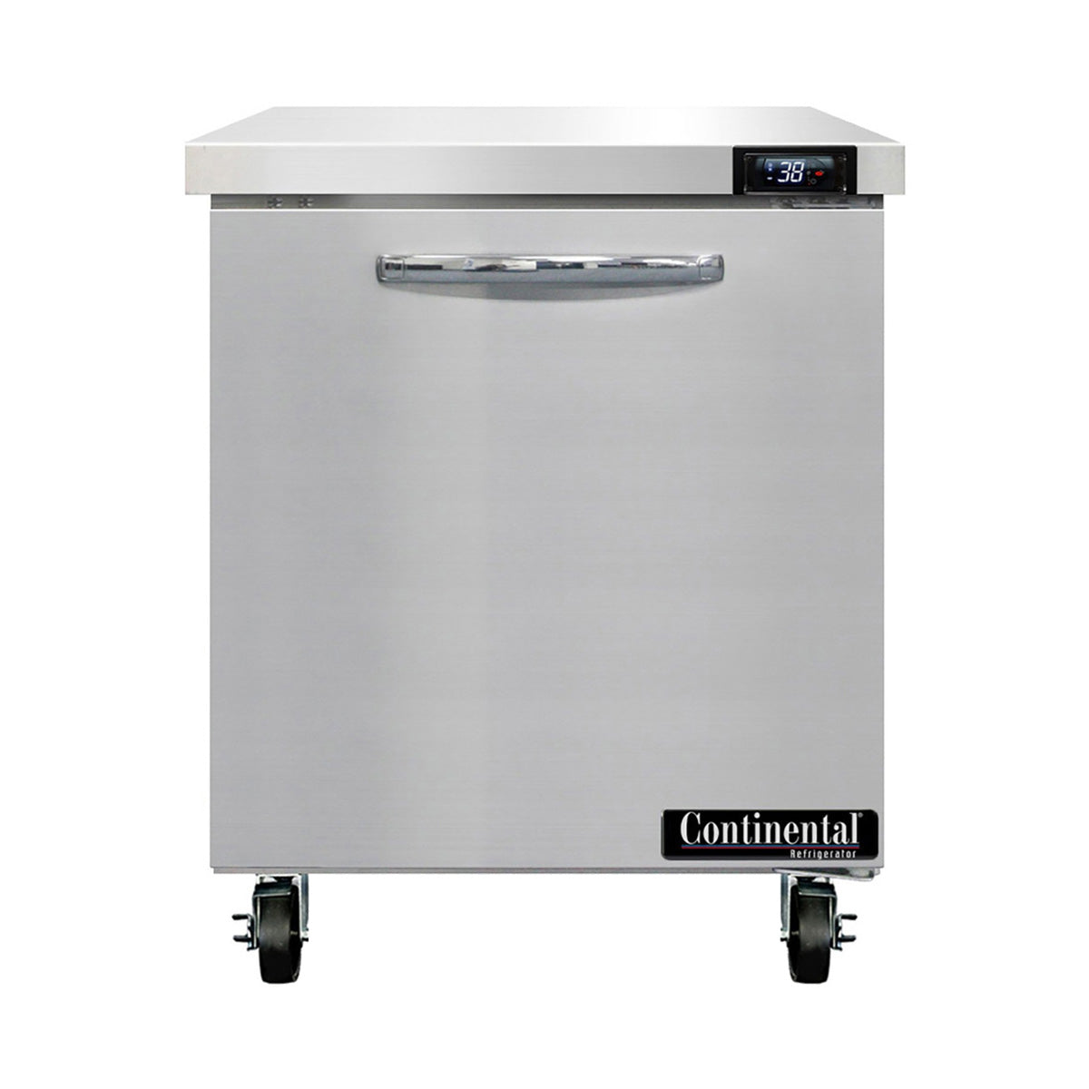 Continental Refrigerator SW27N 28-Inch Worktop Refrigerator — 1 Doors, Stainless Steel Front