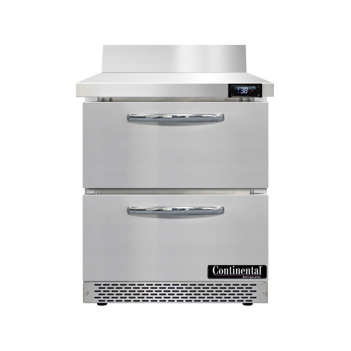 Continental Refrigerator SW27NBS-FB-D 27.5-Inch Worktop Refrigerator — 2 Drawers, Stainless Steel Front