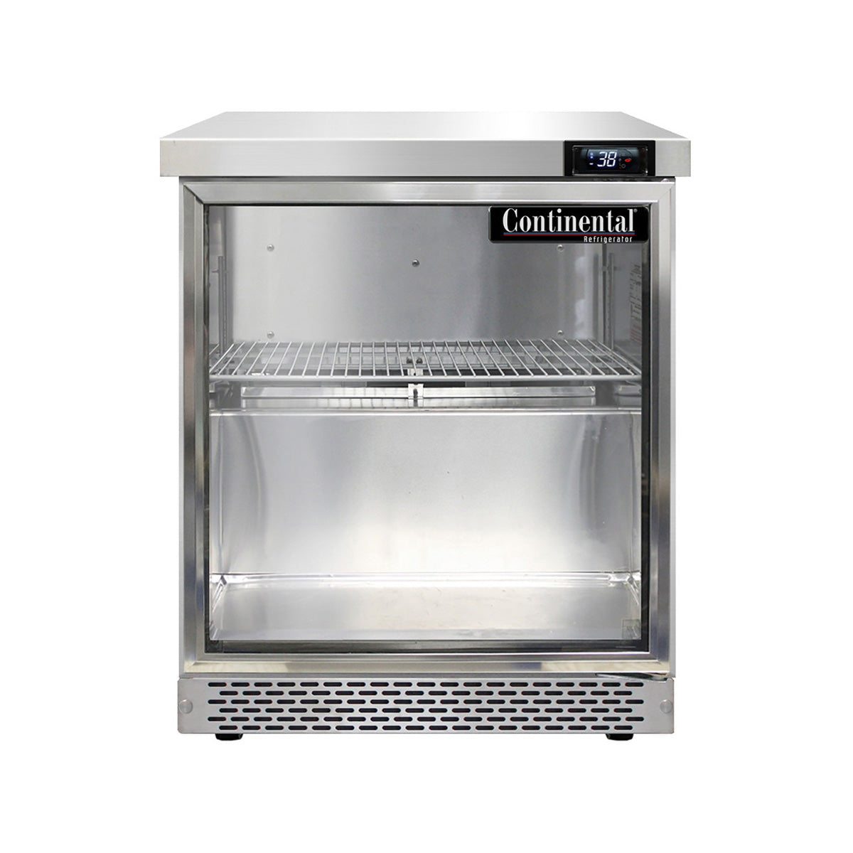 Continental Refrigerator SW27NGD-FB 27.5-Inch Worktop Refrigerator — 1 Doors, Stainless Steel Front