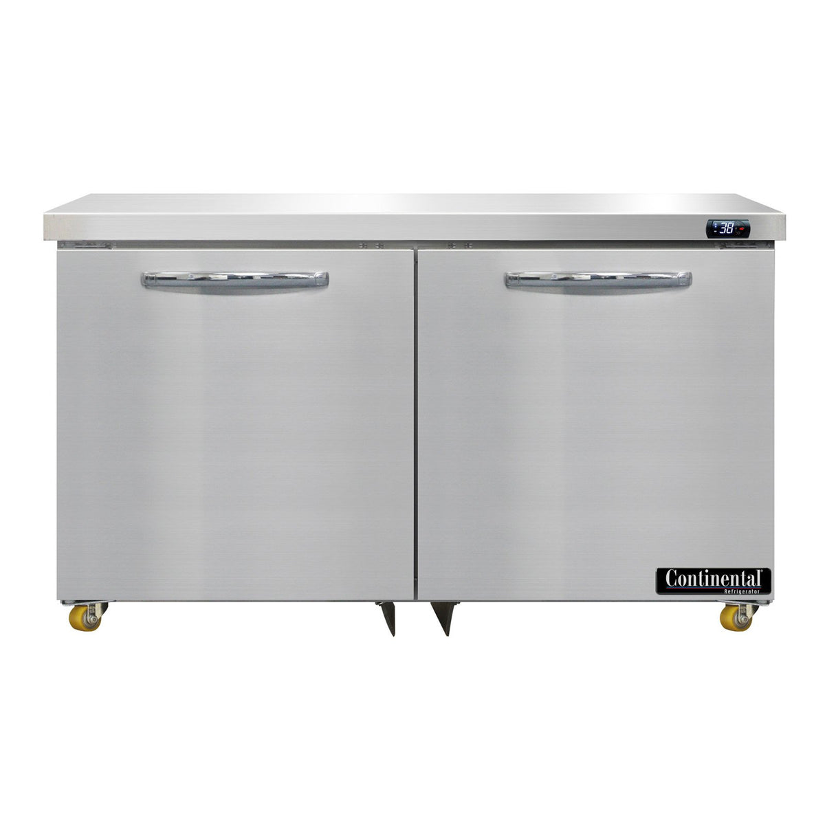 Continental Refrigerator SW48N-U 48-Inch Undercounter Refrigerator — 2 Doors, Stainless Steel Front