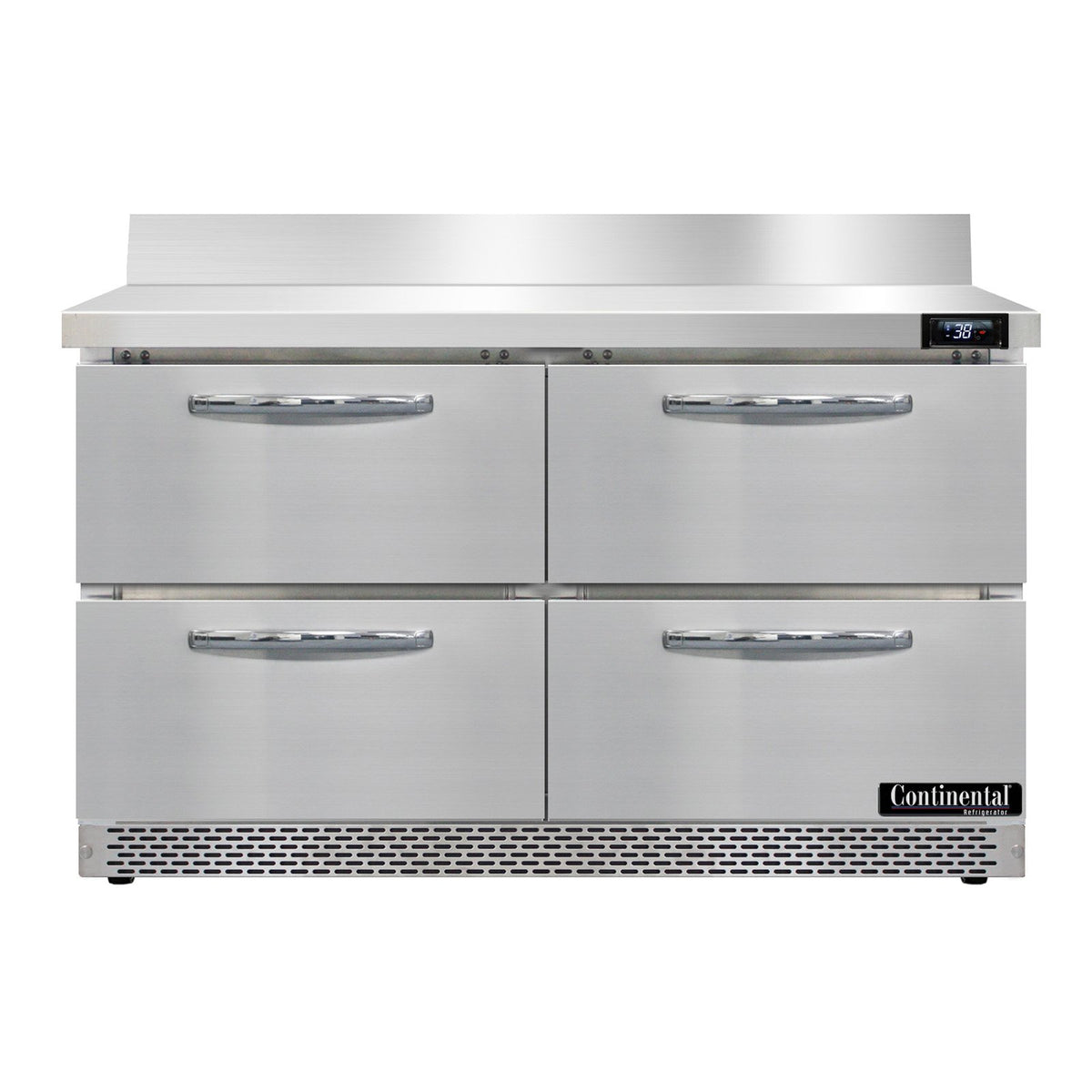 Continental Refrigerator SW48NBS-FB-D 48-Inch Worktop Refrigerator — 4 Drawers, Stainless Steel Front