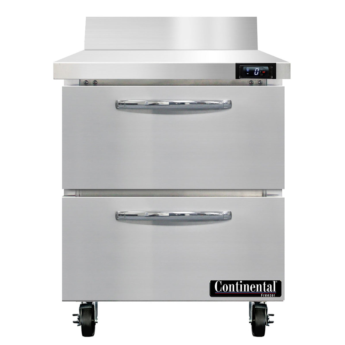 Continental Refrigerator SWF27NBS-D 27.5-Inch Worktop Freezer — 2 Drawers, Stainless Steel Front